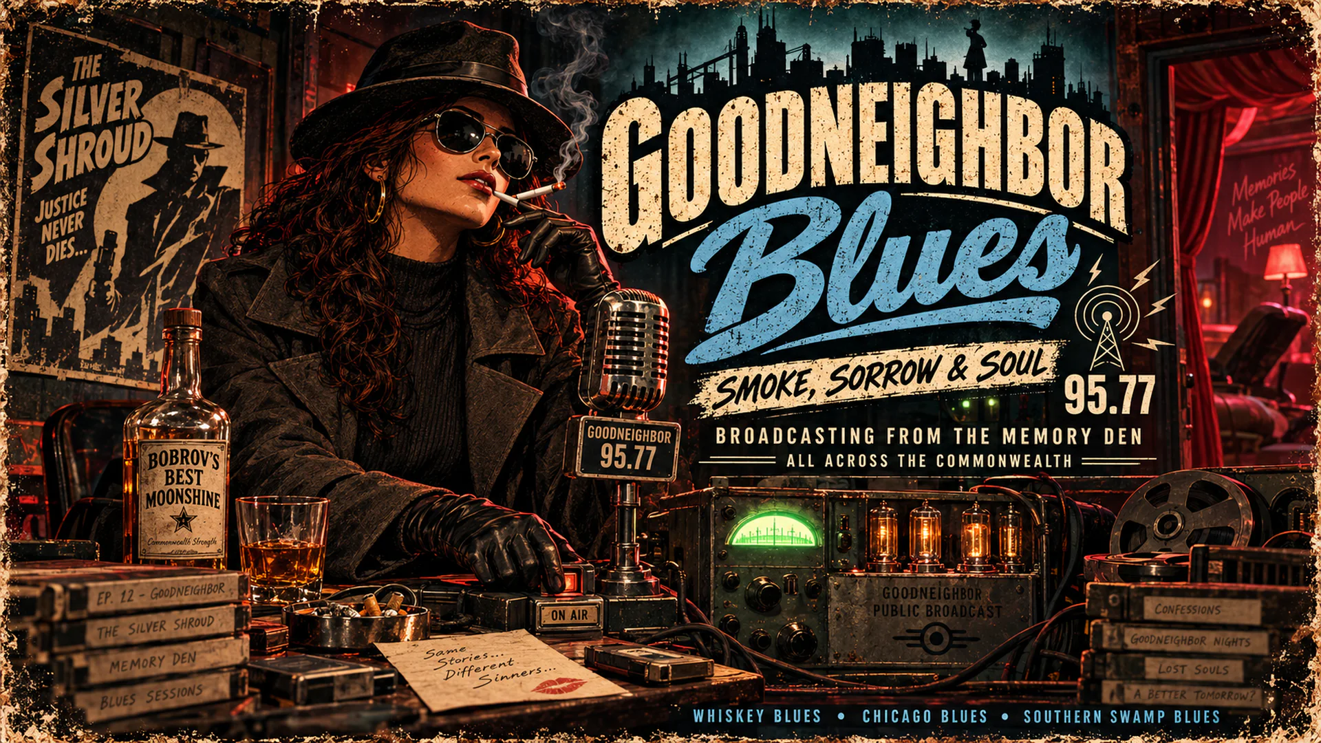 Goodneighbor Blues livestream background 10