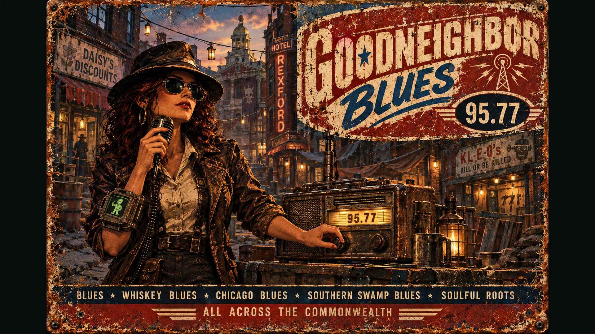 Goodneighbor Blues livestream background 13