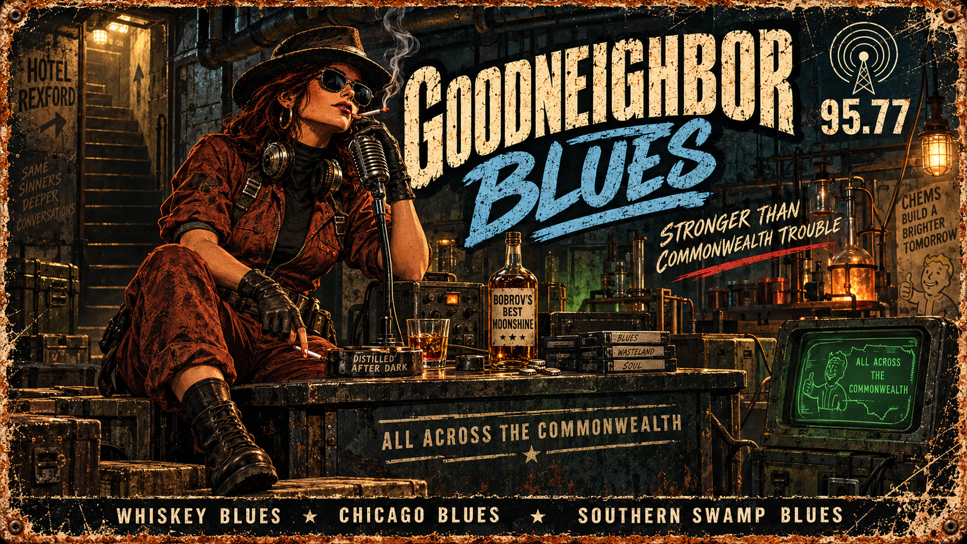 Goodneighbor Blues livestream background 14