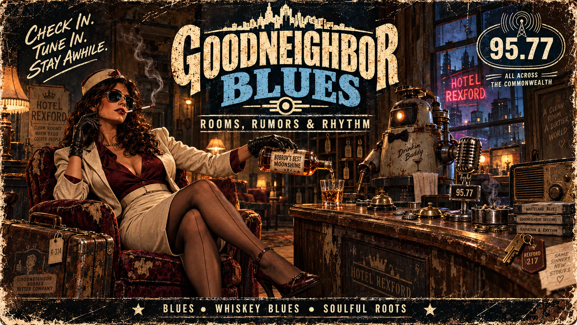 Goodneighbor Blues livestream background 15