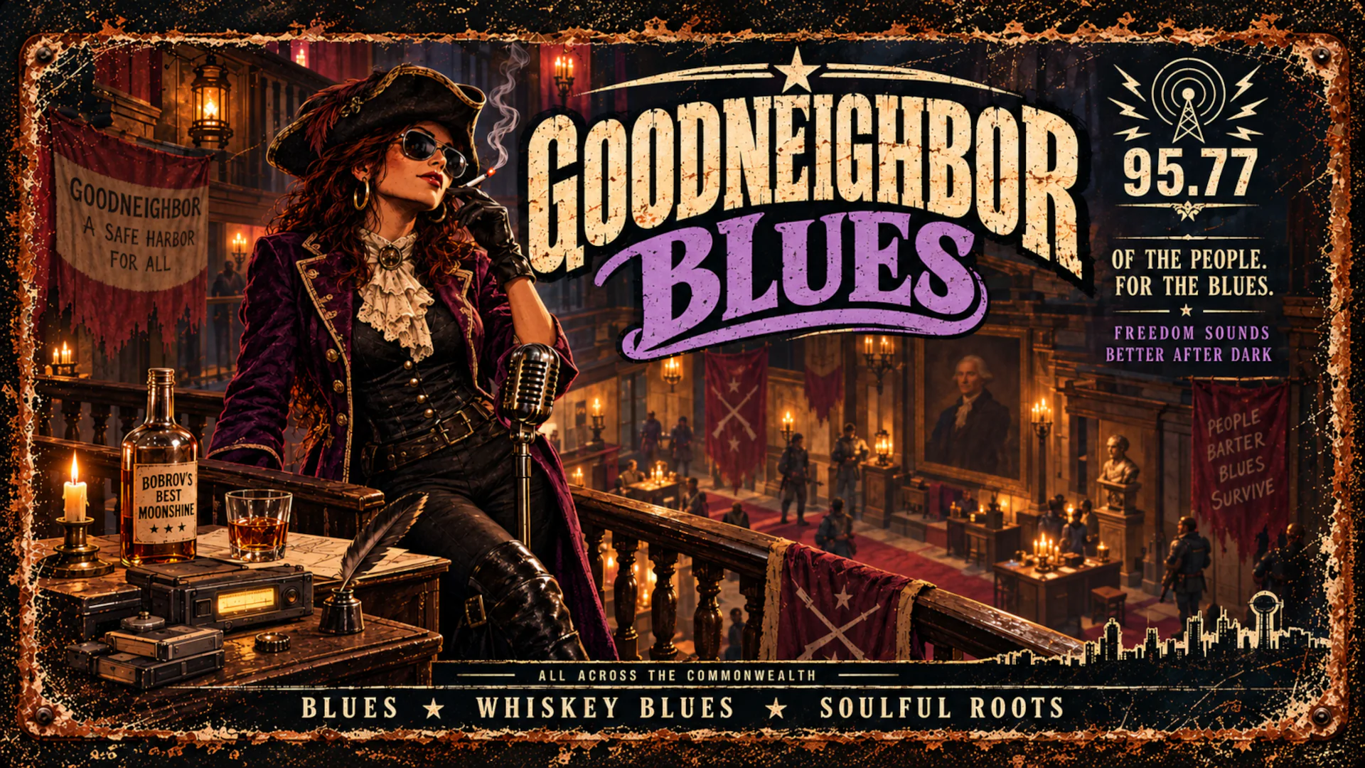 Goodneighbor Blues livestream background 20