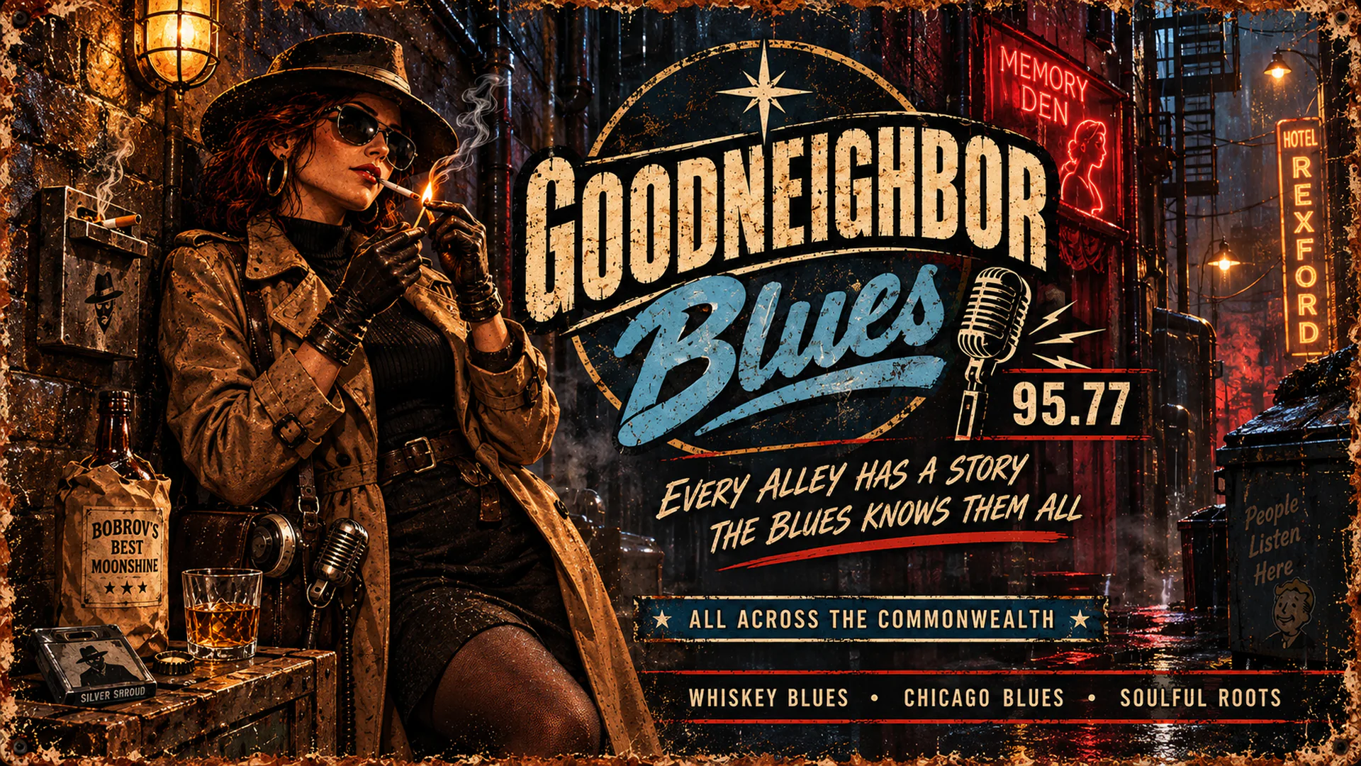 Goodneighbor Blues livestream background 24
