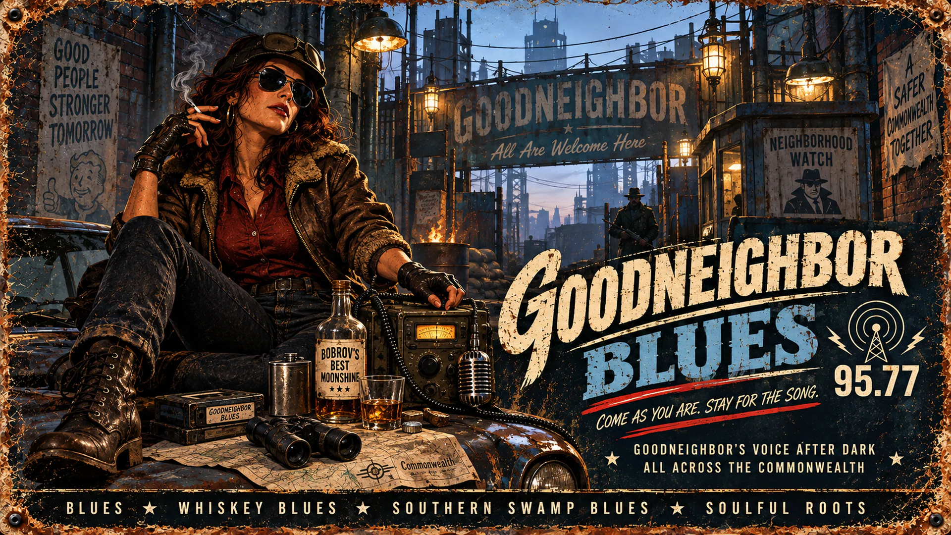 Goodneighbor Blues livestream background 27