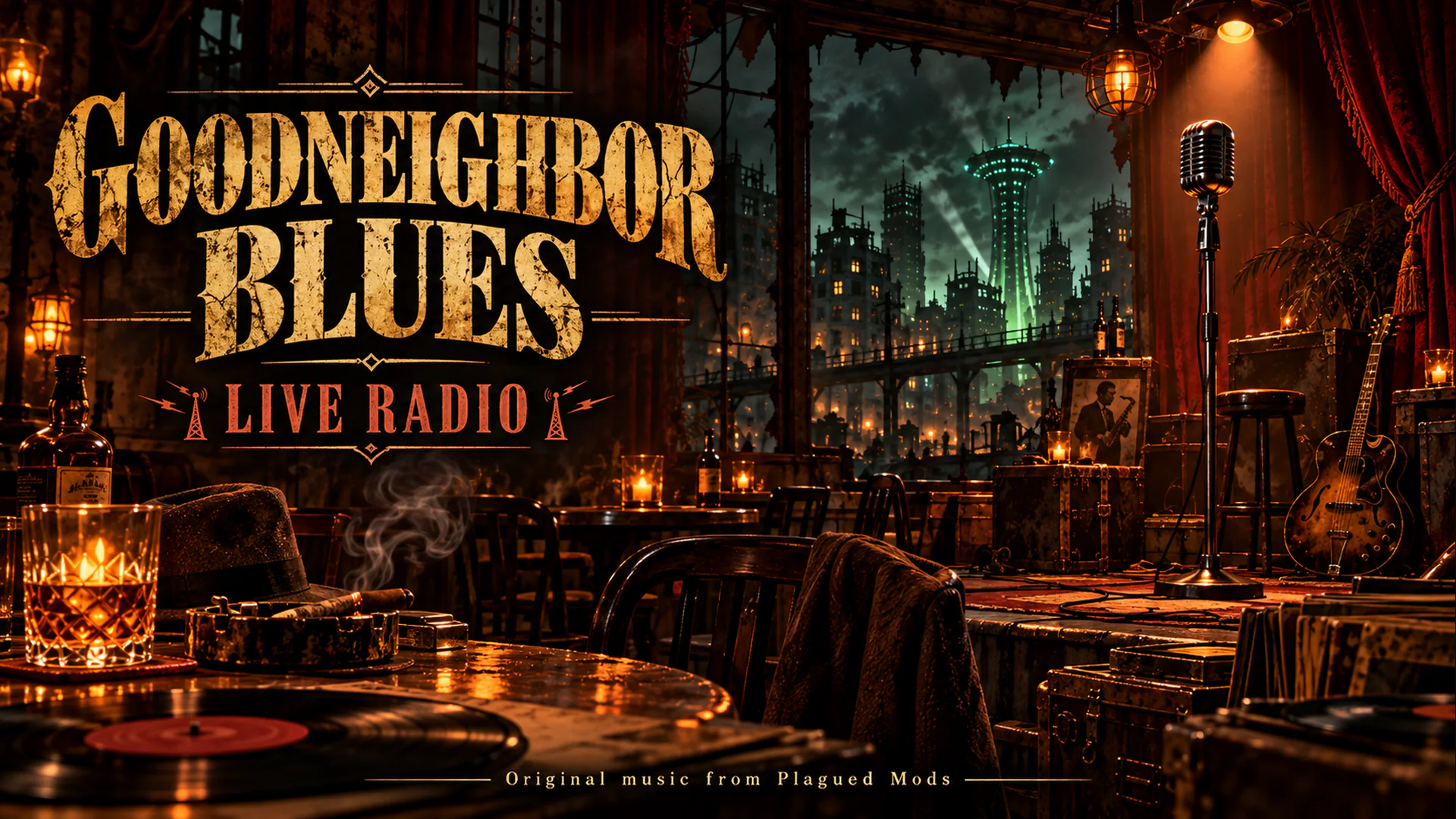 Goodneighbor Blues livestream background 50