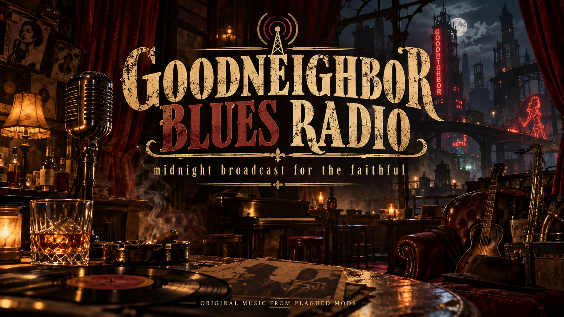 Goodneighbor Blues livestream background 60