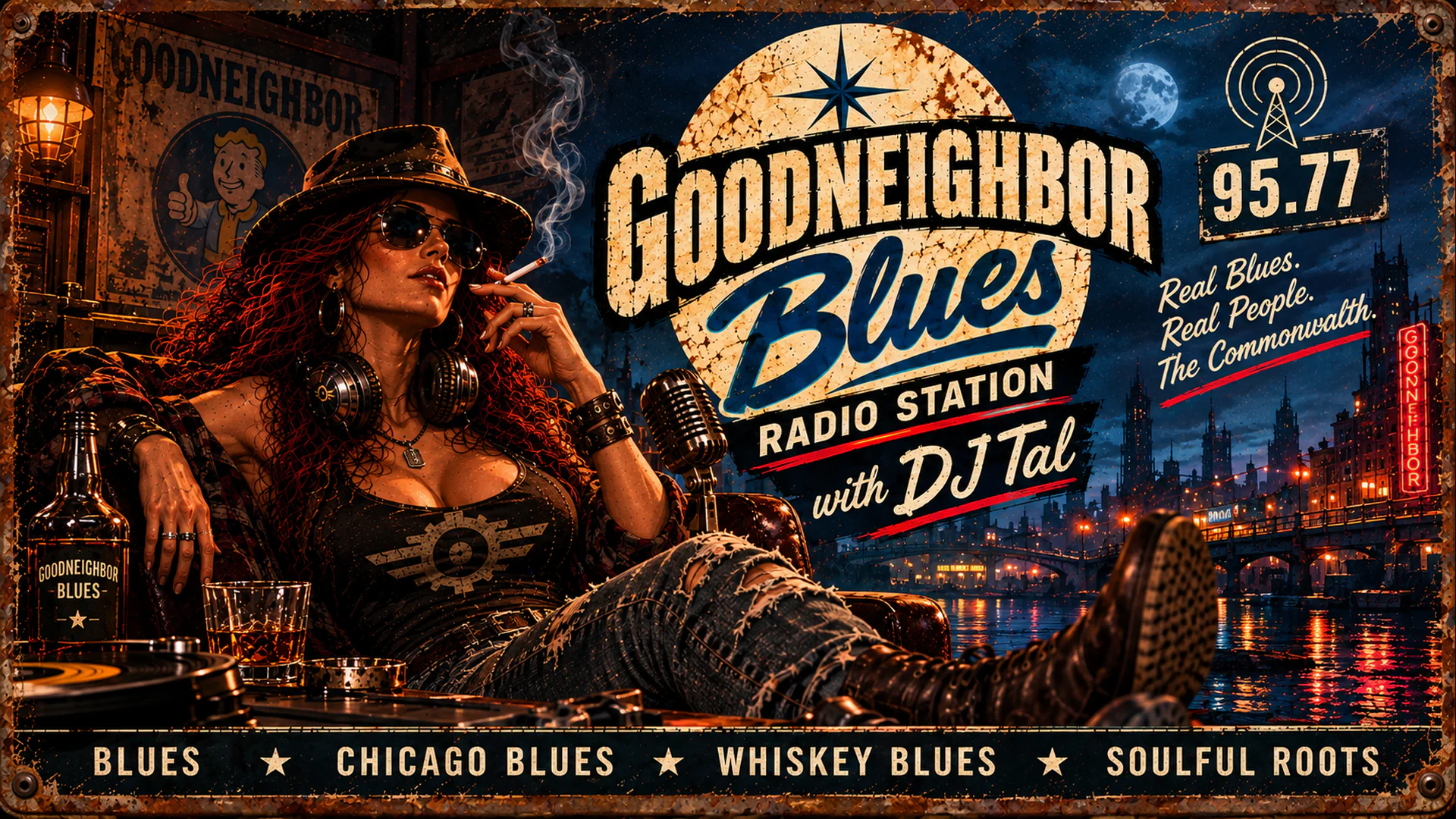 Goodneighbor Blues livestream background 140