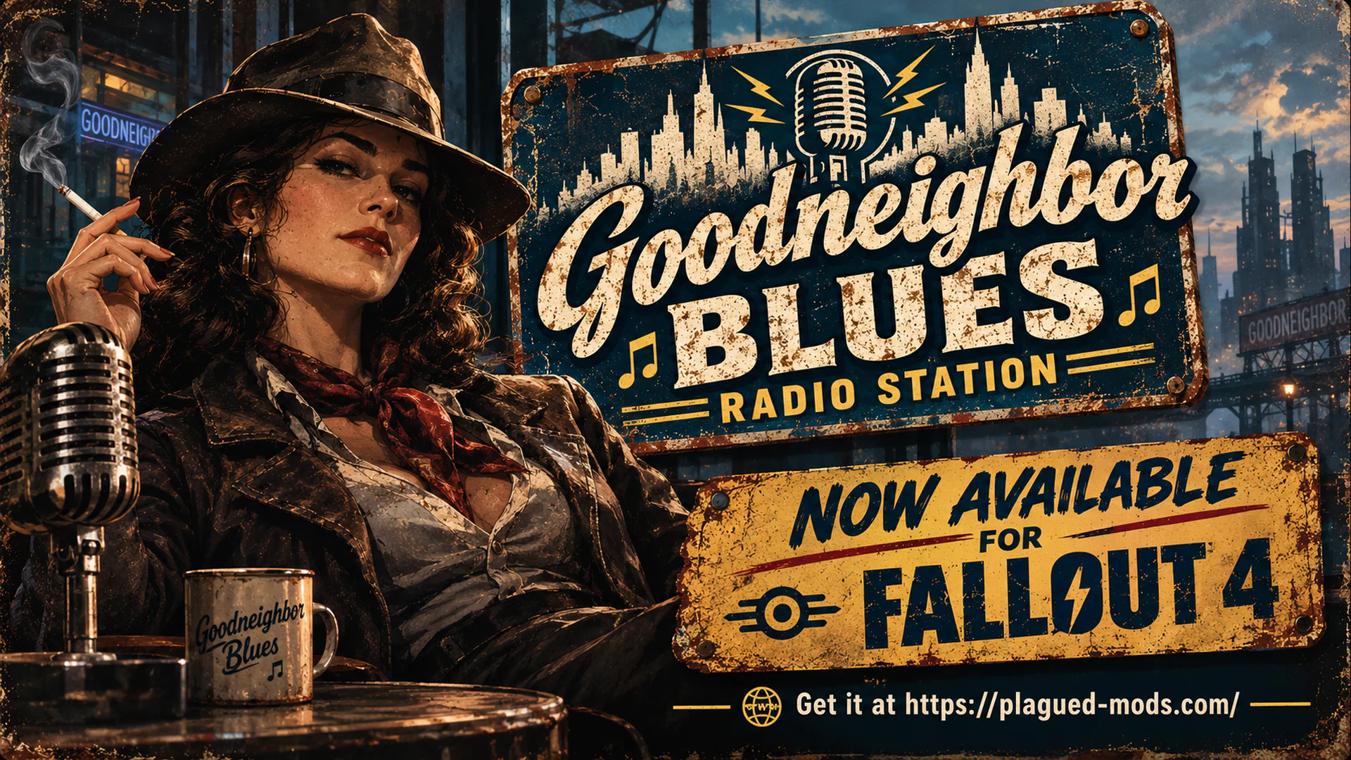 Goodneighbor Blues livestream background 145