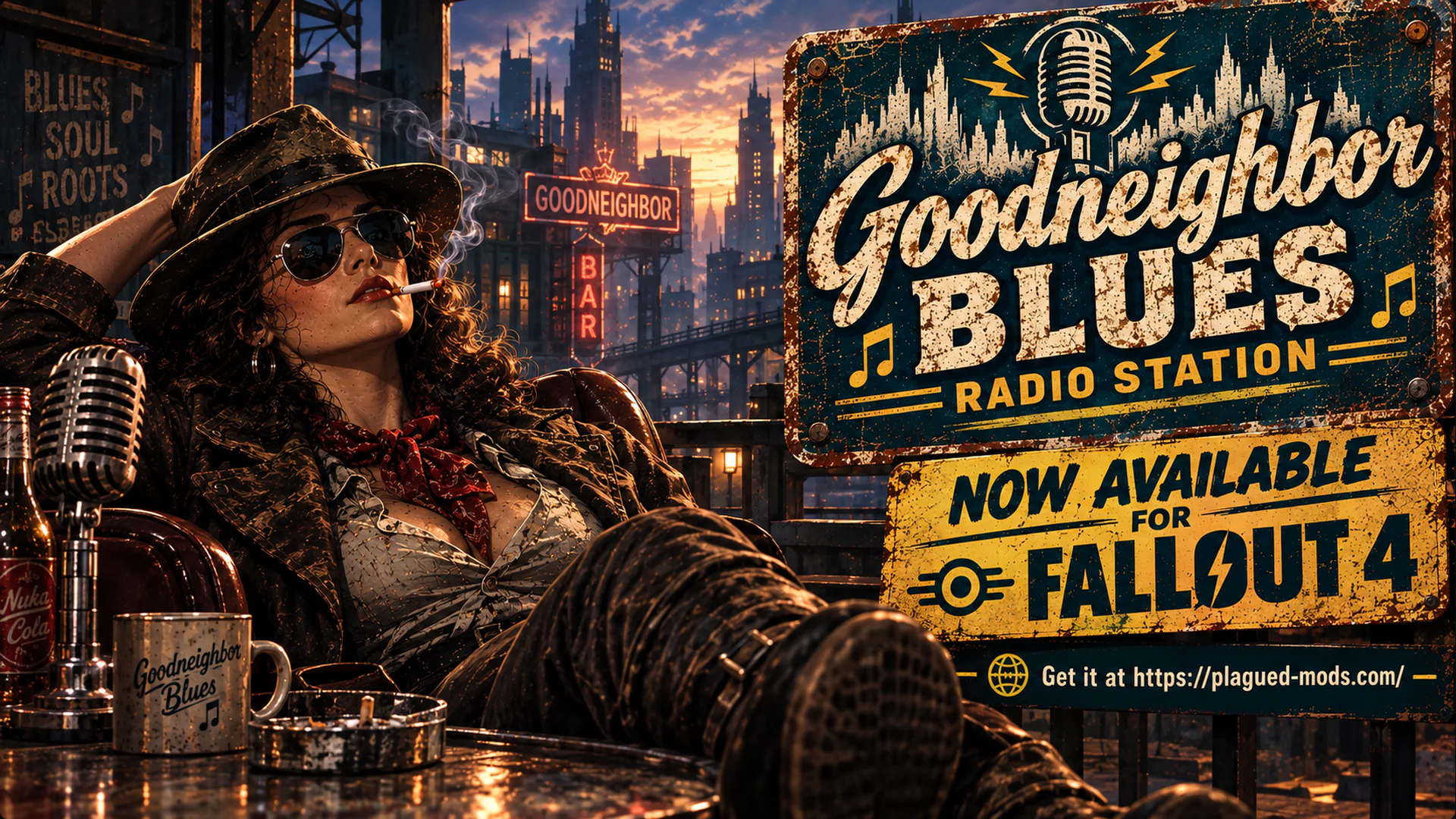 Goodneighbor Blues livestream background 148