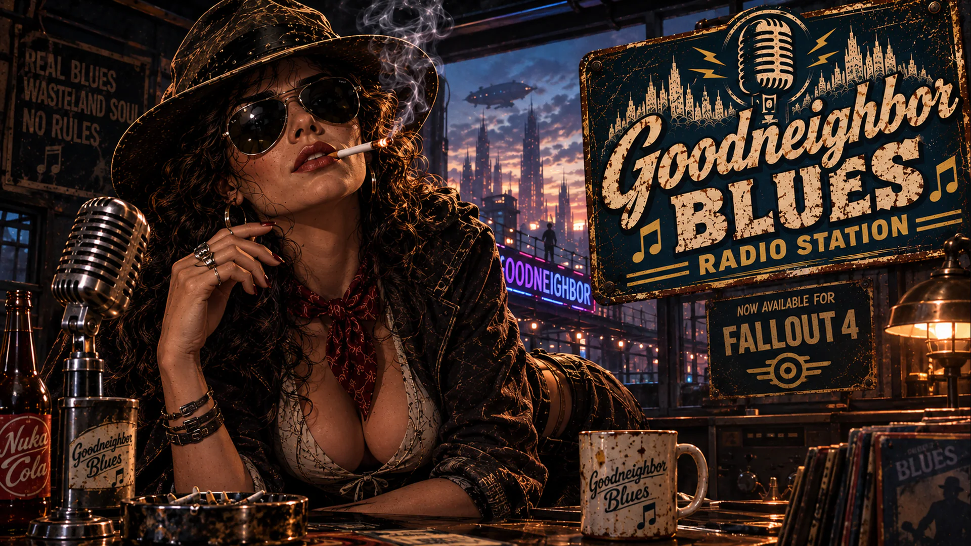 Goodneighbor Blues livestream background 152